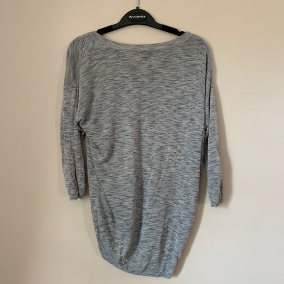 WILFRED heathered grey thin sweater Small - Picture 2 of 3